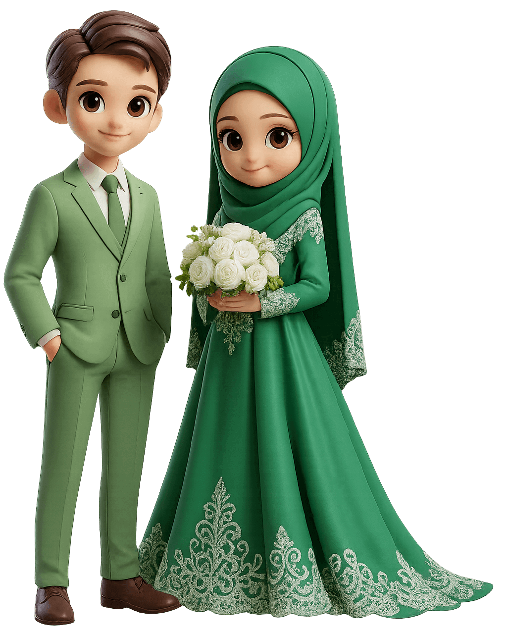 Ilustrasi Hijau - Hijab